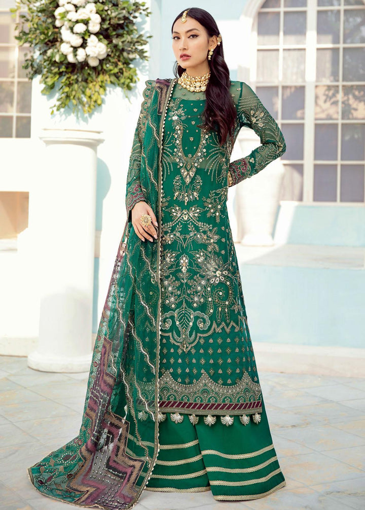 Celestial By Iznik Embroidered Chiffon Suits Unstitched 3 Piece IZ22C ICC:09 Green Glory - Luxury Collection