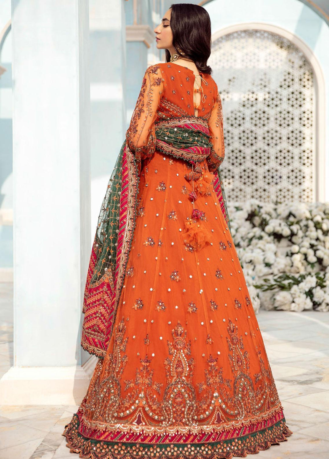 Celestial By Iznik Embroidered Net Suits Unstitched 3 Piece IZ22C ICC:10 Imperial Topaz - Luxury Collection