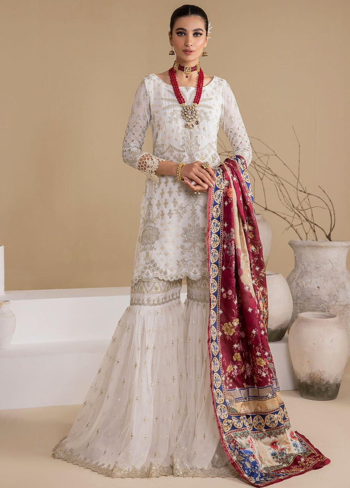 Iznik Embroidered Chiffon Suits Unstitched 3 Piece IZ23CH CC-24 Biance - Luxury Collection