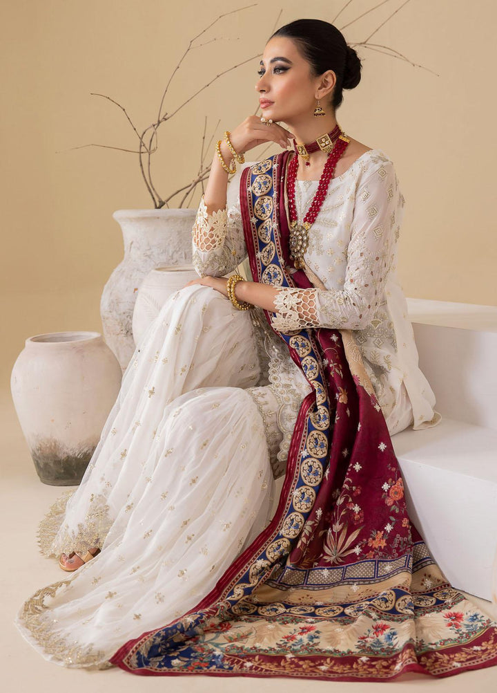 Iznik Embroidered Chiffon Suits Unstitched 3 Piece IZ23CH CC-24 Biance - Luxury Collection