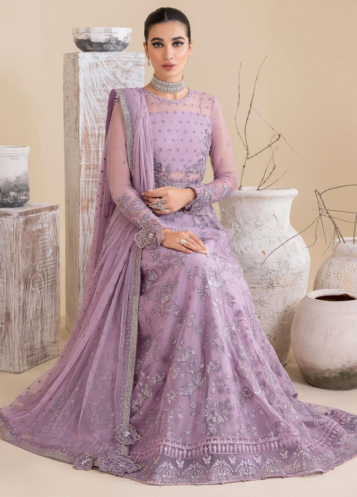 Iznik Embroidered Net Suits Unstitched 3 Piece IZ23CH CC-25 Rebecca - Luxury Collection