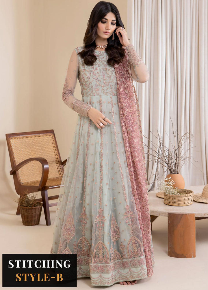Iznik Embroidered Net Suits Unstitched 3 Piece IZ23CH CC-27 Aryanaa - Luxury Collection