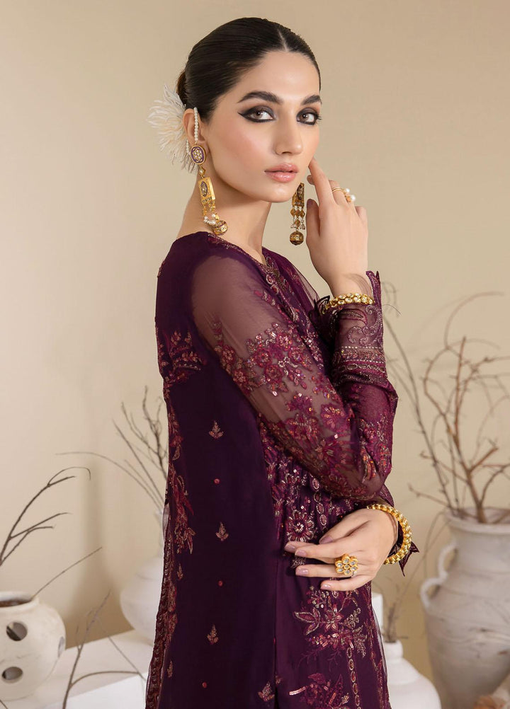 Iznik Embroidered Chiffon Suits Unstitched 3 Piece IZ23CH CC-28 Keeya - Luxury Collection