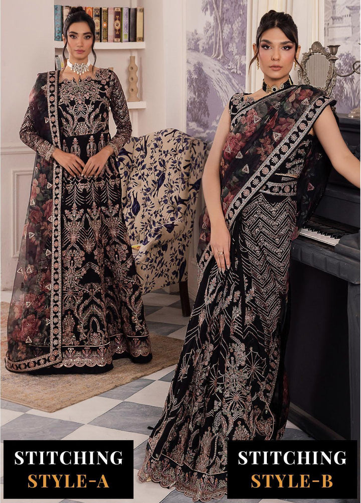 Iznik Embroidered Chiffon Suits Unstitched 3 Piece IZ24 CC 32 Kiah - Luxury Collection