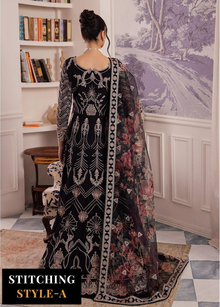 Iznik Embroidered Chiffon Suits Unstitched 3 Piece IZ24 CC 32 Kiah - Luxury Collection