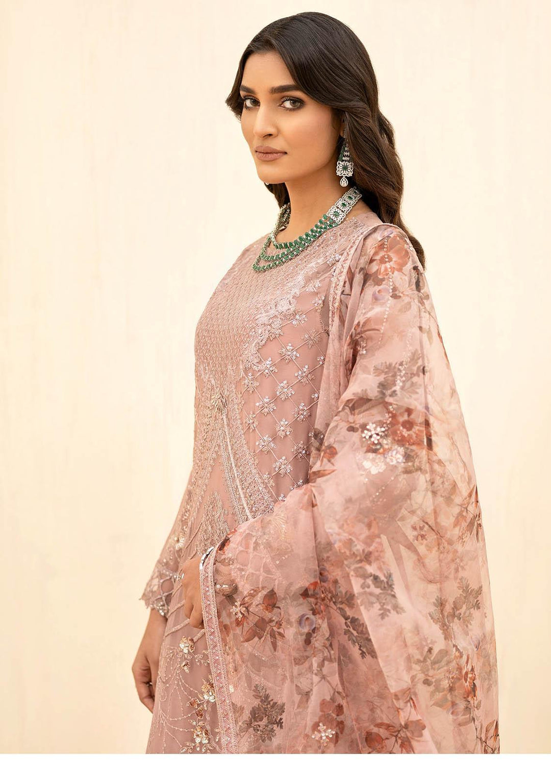 Iznik Embroidered Chiffon Suits Unstitched 3 Piece IZ23C CC 01 Kayra - luxury Collection