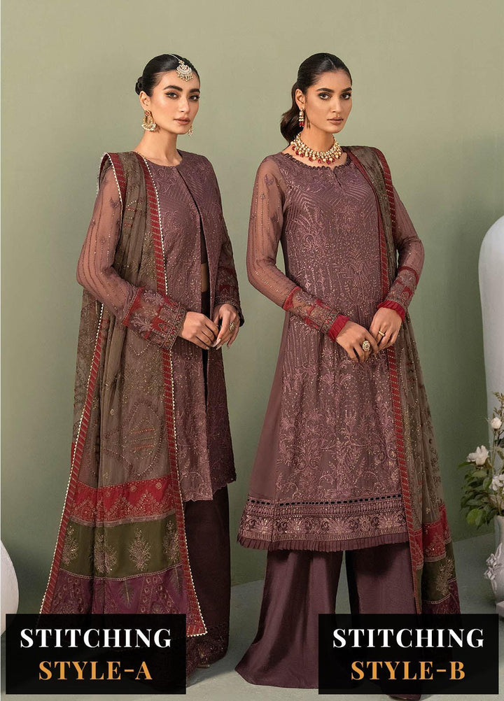 Iznik Embroidered Chiffon Suits Unstitched 3 Piece IZ23C CC 02 Adya - luxury Collection