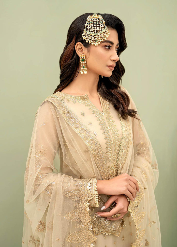 Iznik Embroidered Chiffon Suits Unstitched 3 Piece IZ23C CC 03 Hannah - luxury Collection