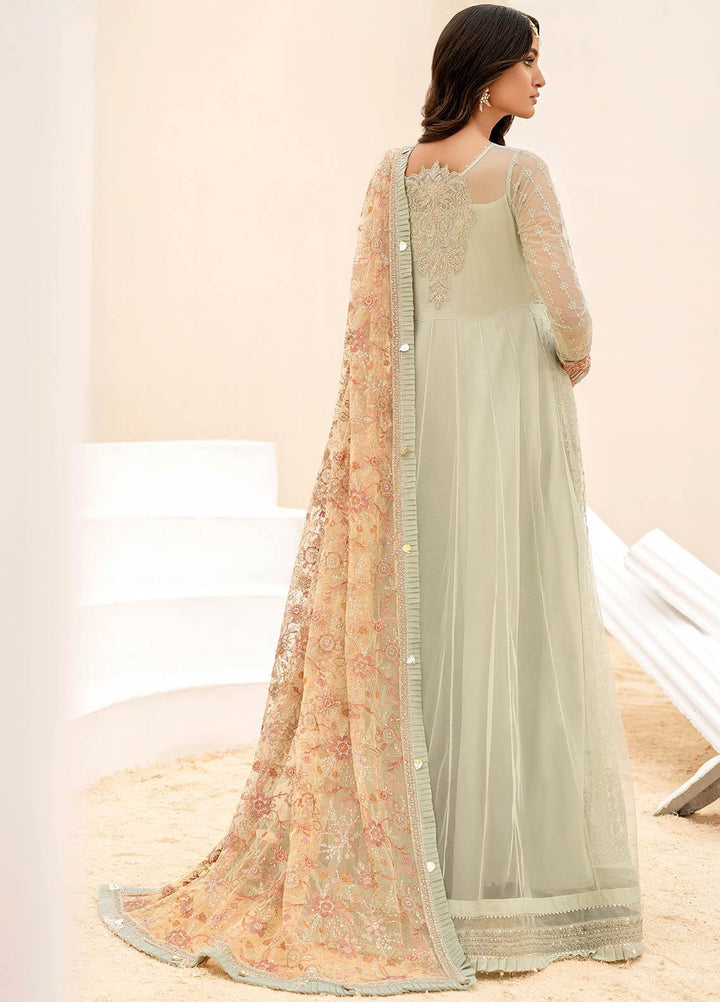 Iznik Embroidered Net Suits Unstitched 3 Piece IZ23C CC 05 Eviana - luxury Collection