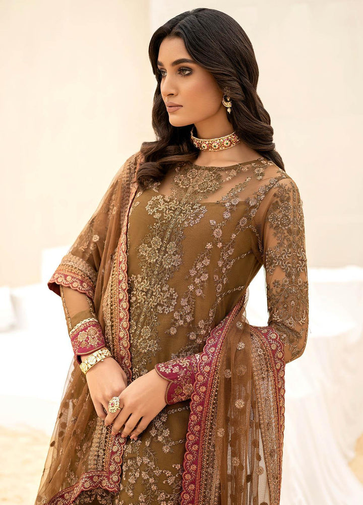 Iznik Embroidered Net Suits Unstitched 3 Piece IZ23C CC 07 Zaira - luxury Collection