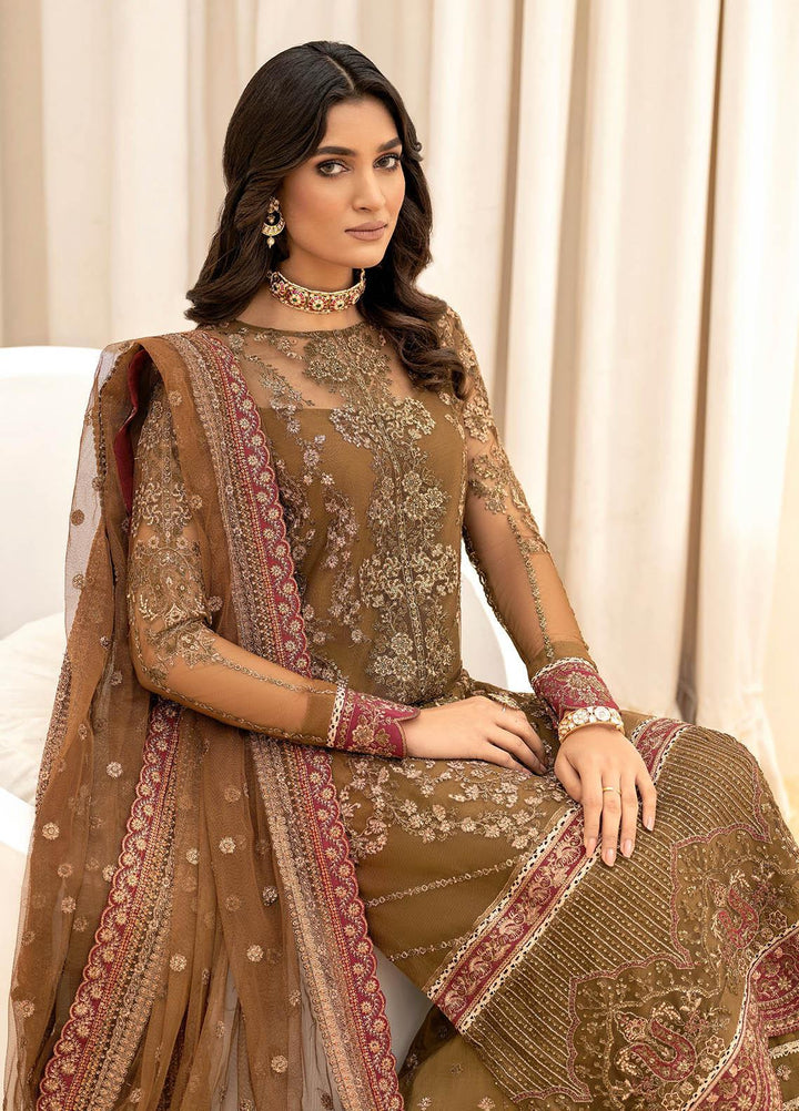 Iznik Embroidered Net Suits Unstitched 3 Piece IZ23C CC 07 Zaira - luxury Collection