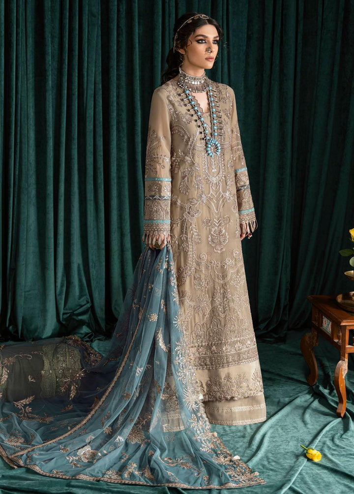 Iznik Embroidered Chiffon Suits Unstitched 3 Piece IZ23-C2 CC-15 Jaiya - Luxury Collection