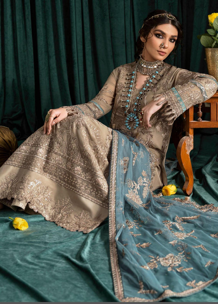Iznik Embroidered Chiffon Suits Unstitched 3 Piece IZ23-C2 CC-15 Jaiya - Luxury Collection