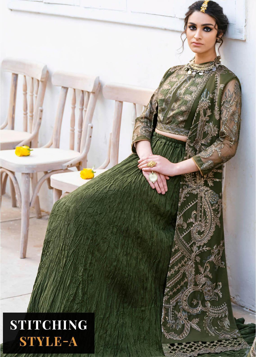 Iznik Embroidered Net Suits Unstitched 3 Piece IZ23-C2 CC-16 Kamila - Luxury Collection