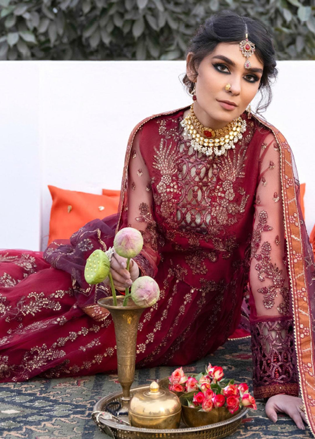 Iznik Embroidered Net Suits Unstitched 3 Piece IZ23-C2 CC-17 Cara - Luxury Collection