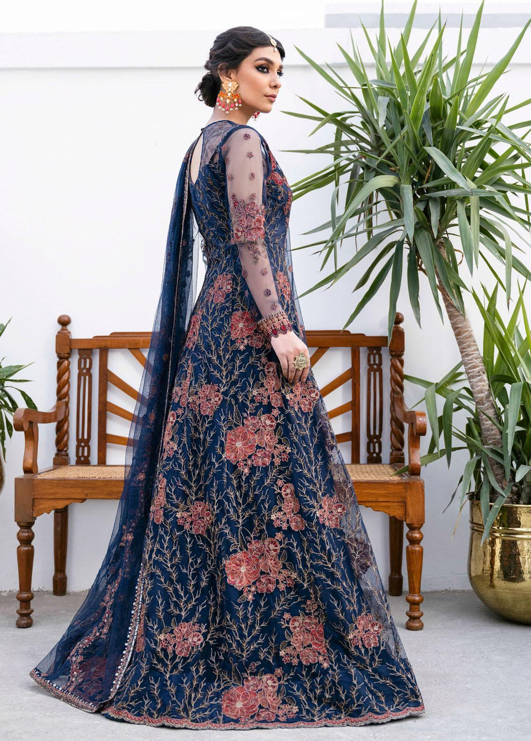 Iznik Embroidered Net Suits Unstitched 3 Piece IZ23-C2 CC-18 Zoe - Luxury Collection