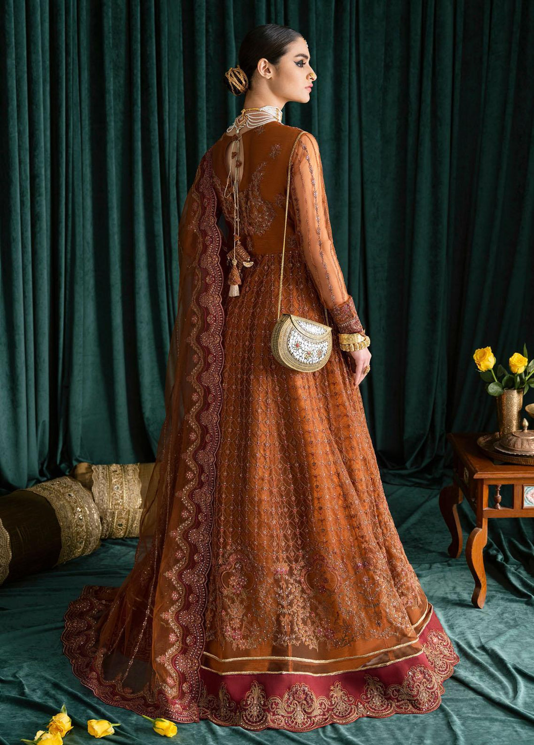 Iznik Embroidered Net Suits Unstitched 3 Piece IZ23-C2 CC-19 Renee - Luxury Collection