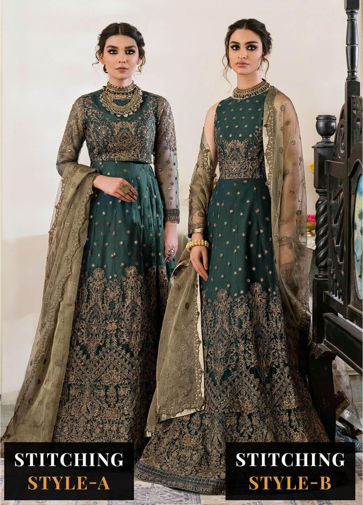 Iznik Embroidered Net Suits Unstitched 3 Piece IZ23-C2 CC-20 Mia - Luxury Collection