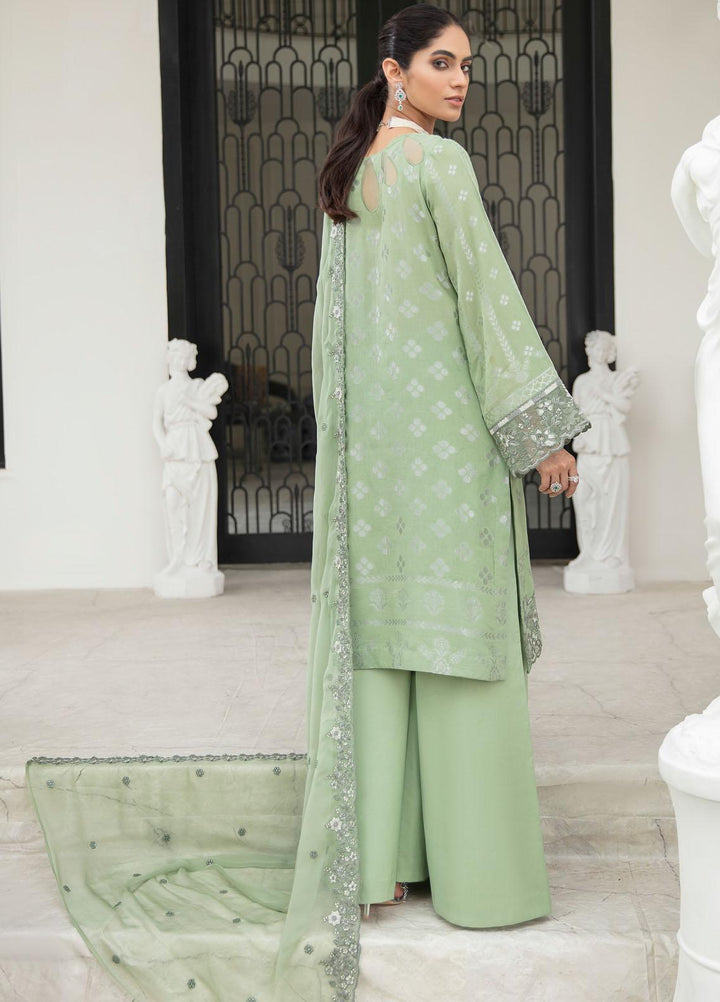 Iznik Embroidered Lawn Suits Unstitched 3 Piece IZ21EF 10 Mint Green - Festive Collection