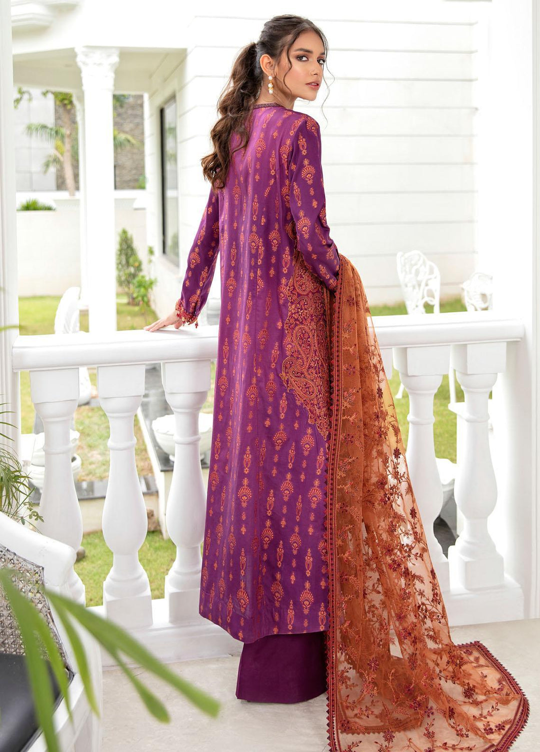 Iznik Embroidered Lawn Suits Unstitched 3 Piece IZ21EF 12 Intense Magenta - Festive Collection