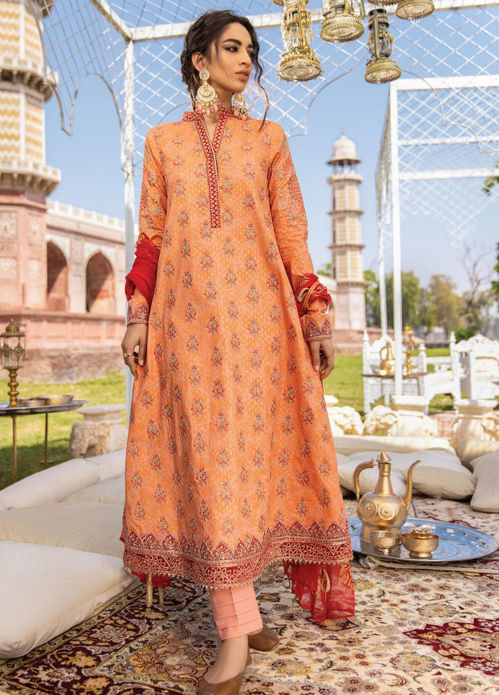 Iznik Embroidered Lawn Suits Unstitched 3 Piece IZ21F 01 Qila - Festive Collection