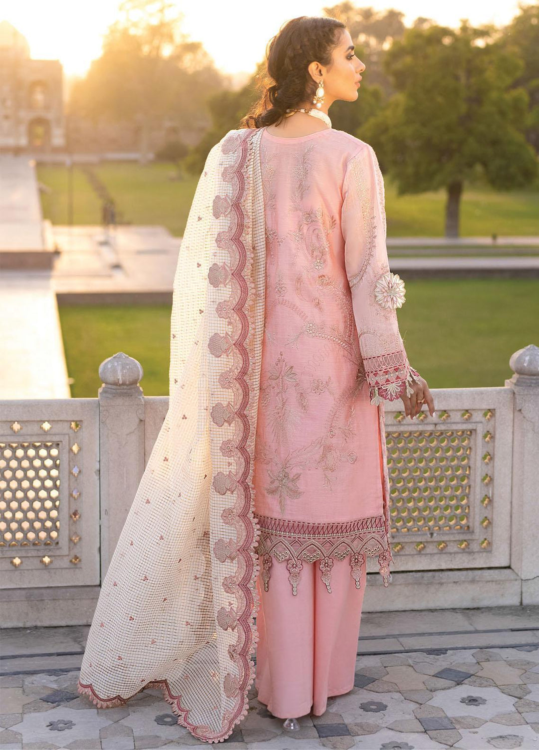 Iznik Embroidered Paper Cotton Suits Unstitched 3 Piece IZ21F 03 Gulsuyu - Festive Collection