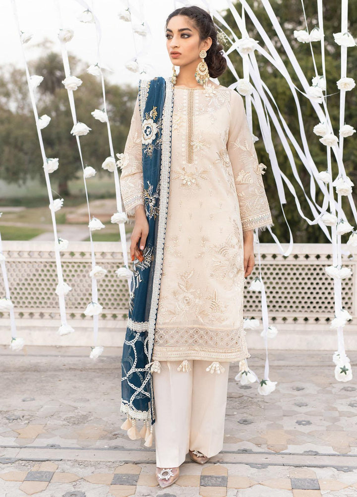 Iznik Embroidered Paper Cotton Suits Unstitched 3 Piece IZ21F 04 Marmar - Festive Collection