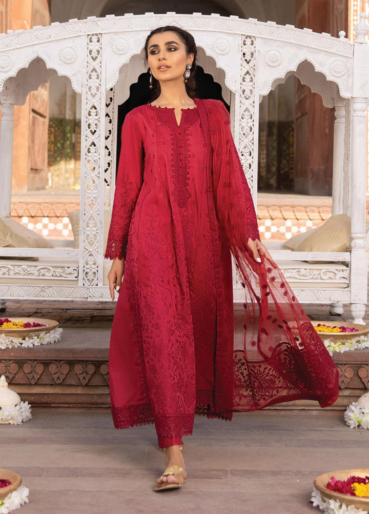 Iznik Embroidered Lawn Suits Unstitched 3 Piece IZ21F 05 Yaqutia - Festive Collection