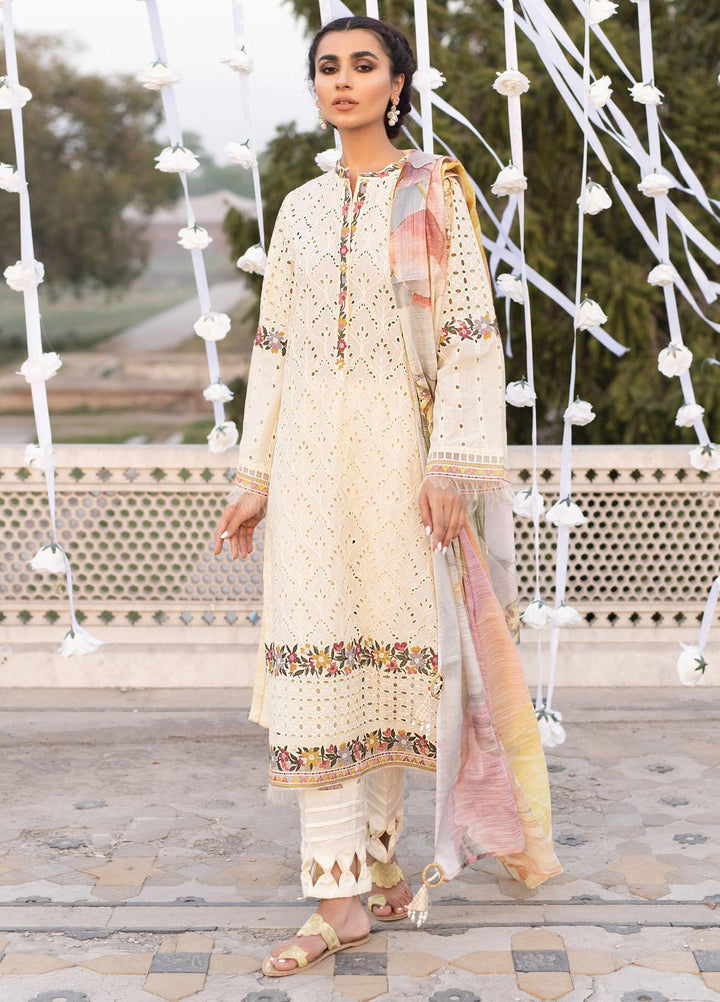 Iznik Embroidered Lawn Suits Unstitched 3 Piece IZ21F 07 Shieae - Festive Collection