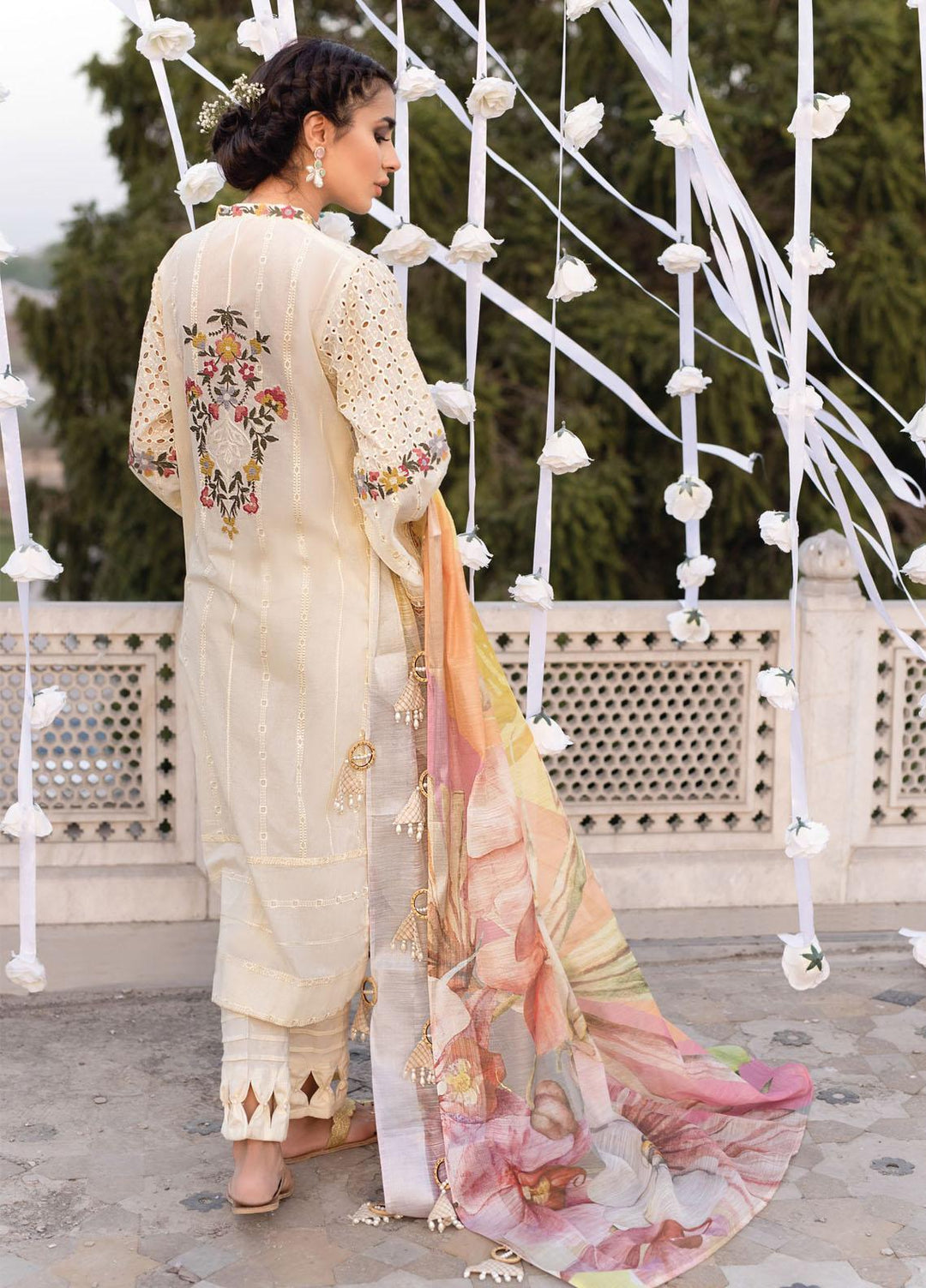 Iznik Embroidered Lawn Suits Unstitched 3 Piece IZ21F 07 Shieae - Festive Collection