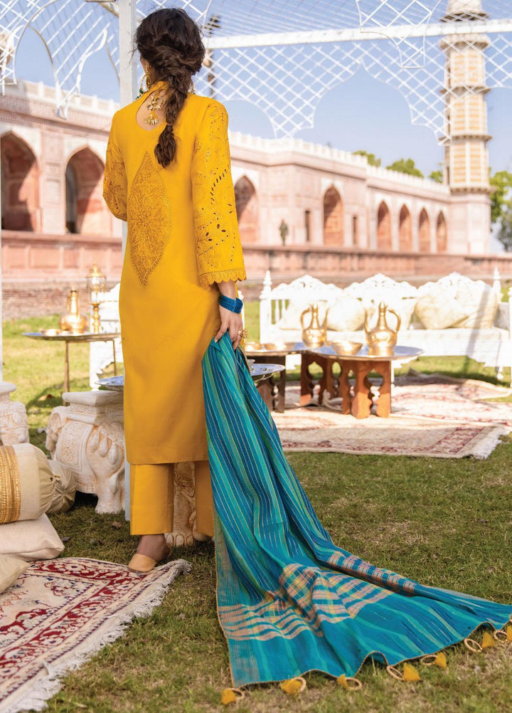 Iznik Embroidered Lawn Suits Unstitched 3 Piece IZ21F 09 Limun - Festive Collection