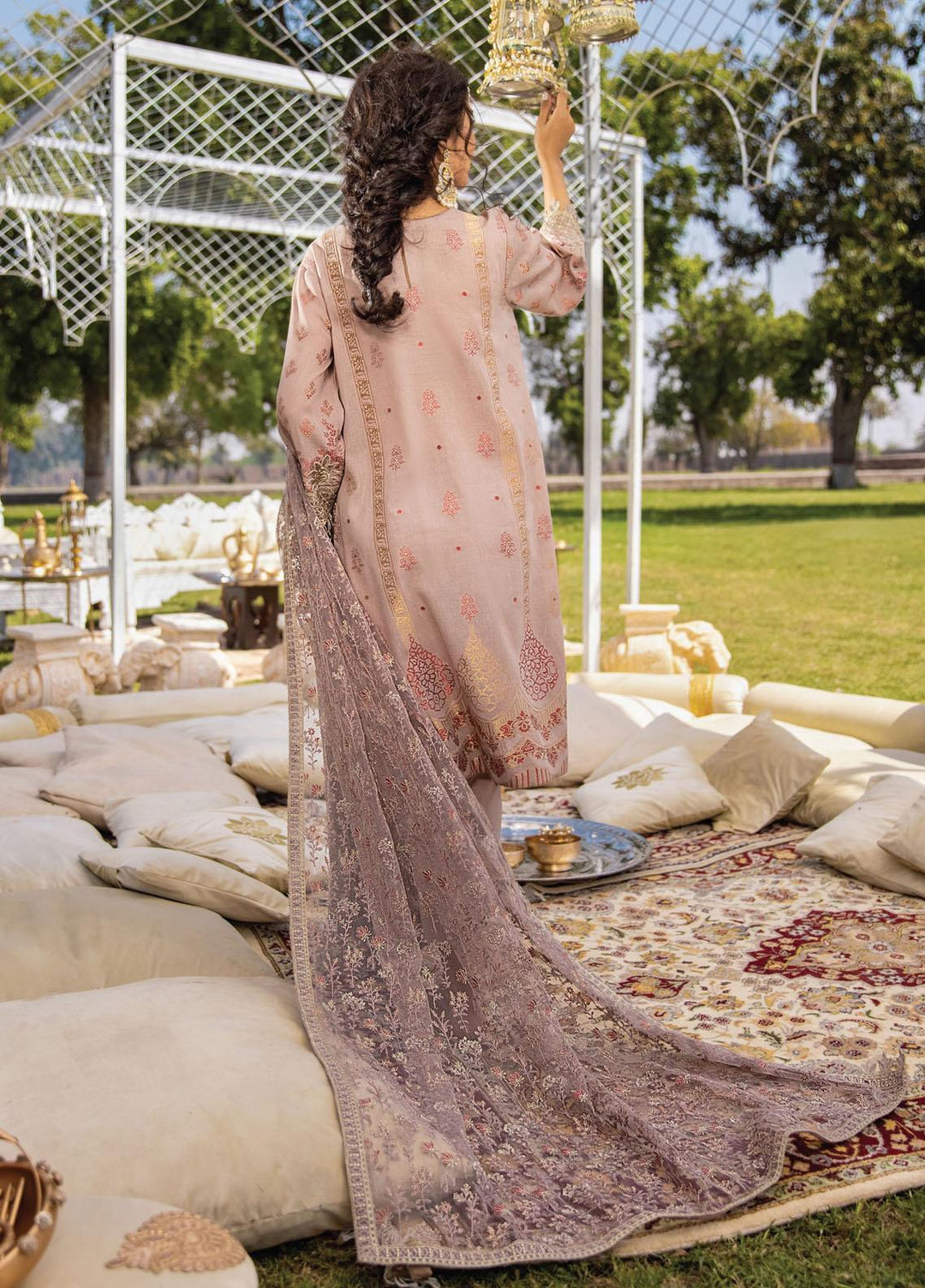 Iznik Embroidered Jacquard Suits Unstitched 3 Piece IZ21F 11 Naem - Festive Collection