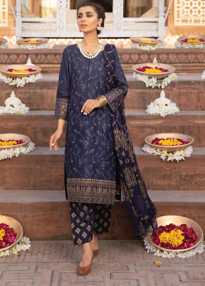 Iznik Embroidered Lawn Suits Unstitched 3 Piece IZ21F 12 Alkubalt - Festive Collection