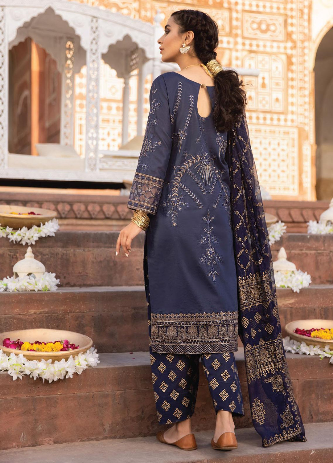 Iznik Embroidered Lawn Suits Unstitched 3 Piece IZ21F 12 Alkubalt - Festive Collection
