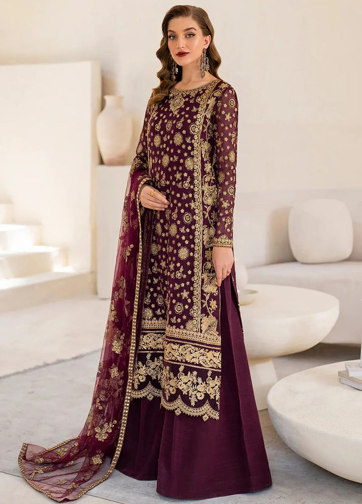 Iznik Embroidered Chiffon Suits Unstitched 3 Piece IZ24CC CC-42 - Luxury Collection