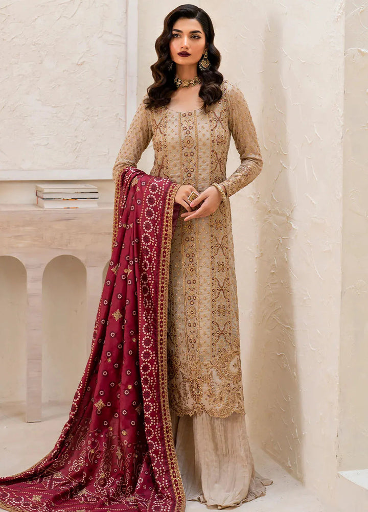 Iznik Embroidered Chiffon Suits Unstitched 3 Piece IZ24CC CC-44 - Luxury Collection