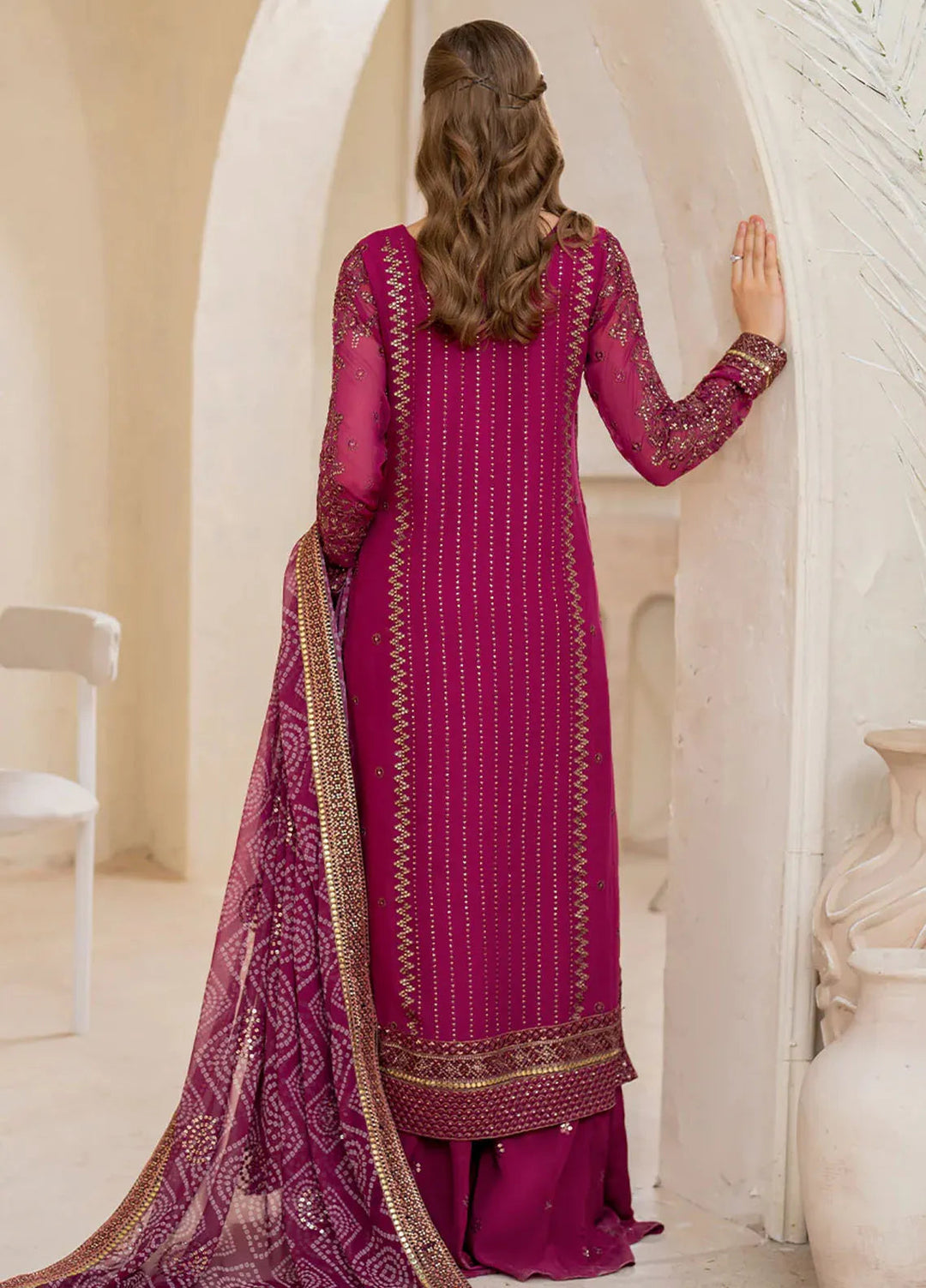 Iznik Embroidered Chiffon Suits Unstitched 3 Piece IZ24CC CC-45 - Luxury Collection