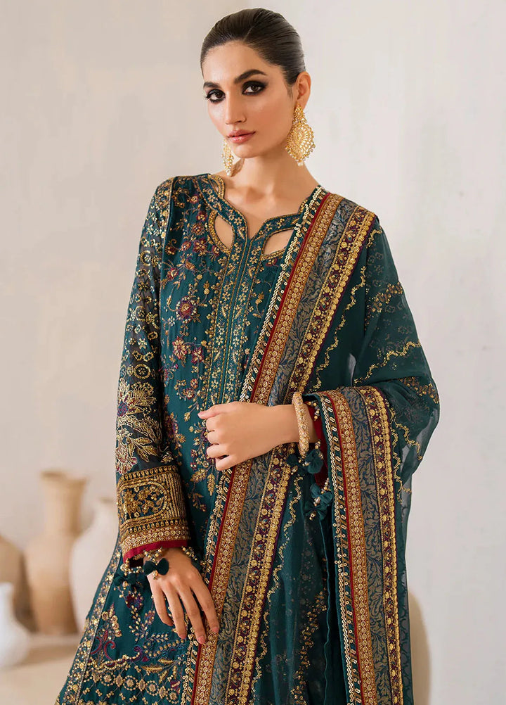 Iznik Embroidered Chiffon Suits Unstitched 3 Piece IZ24CC CC-46 - Luxury Collection