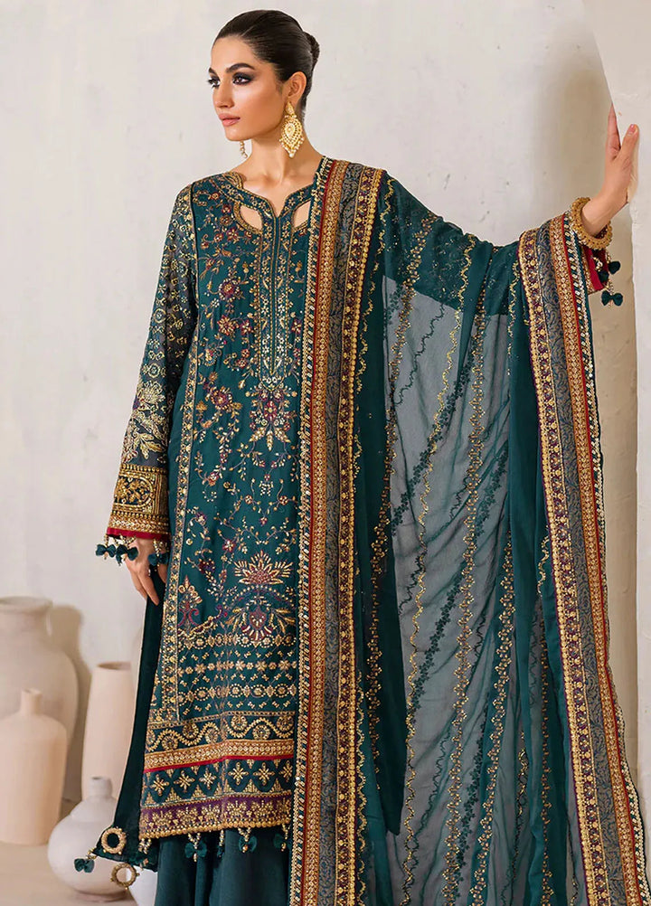 Iznik Embroidered Chiffon Suits Unstitched 3 Piece IZ24CC CC-46 - Luxury Collection