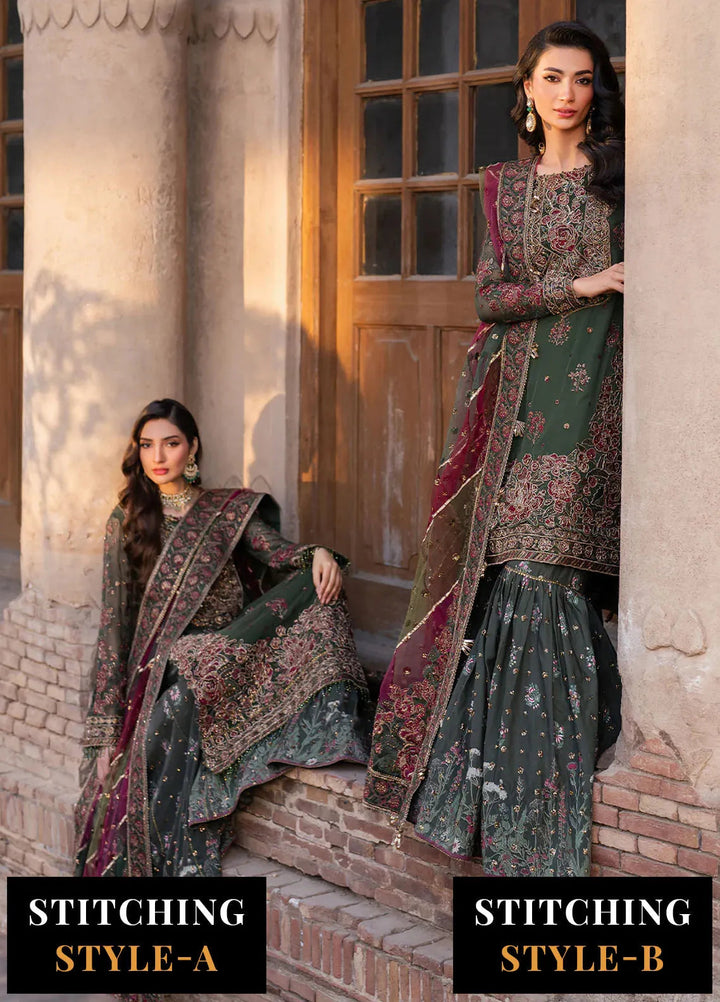 Iznik Embroidered Chiffon Suits Unstitched 3 Piece IZ25LC ILC-01 - Luxury Collection