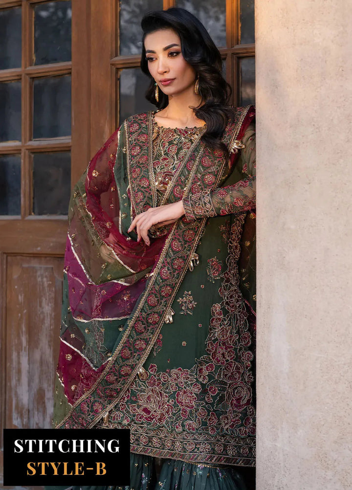 Iznik Embroidered Chiffon Suits Unstitched 3 Piece IZ25LC ILC-01 - Luxury Collection