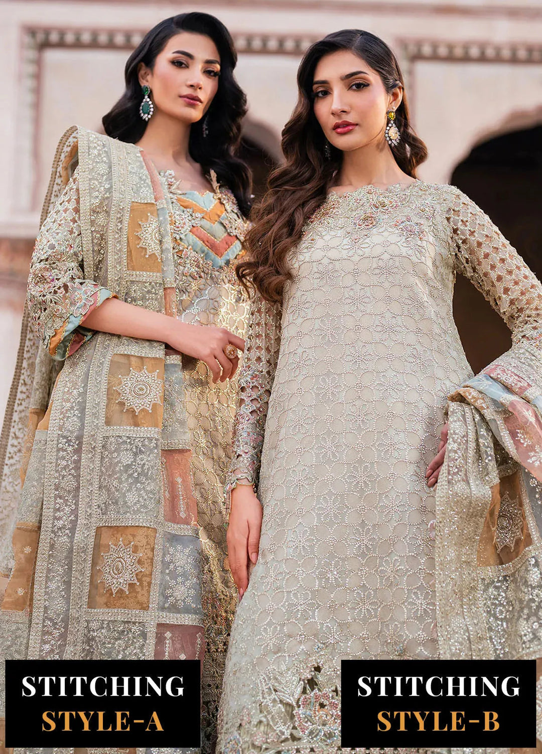 Iznik Embroidered Chiffon Suits Unstitched 3 Piece IZ25LC ILC-02 - Luxury Collection