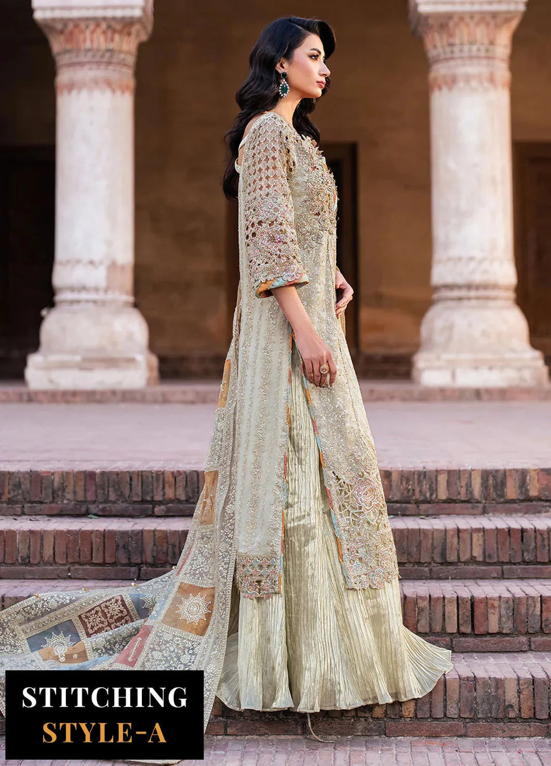 Iznik Embroidered Chiffon Suits Unstitched 3 Piece IZ25LC ILC-02 - Luxury Collection
