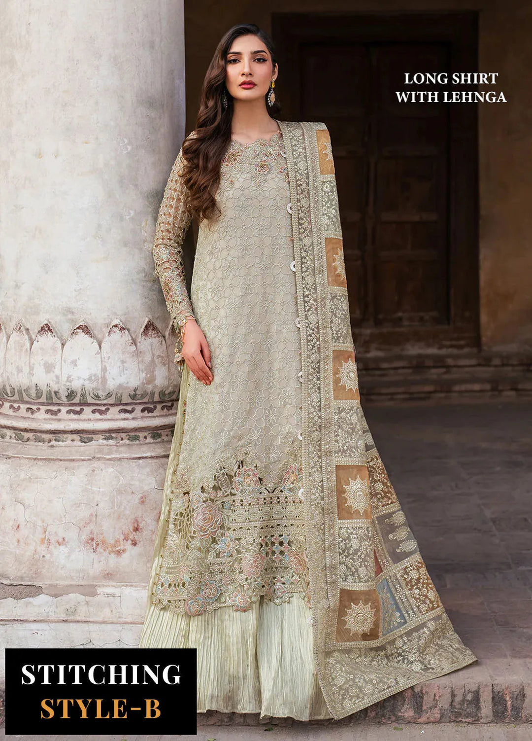 Iznik Embroidered Chiffon Suits Unstitched 3 Piece IZ25LC ILC-02 - Luxury Collection