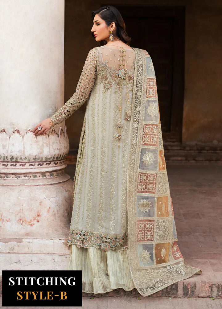 Iznik Embroidered Chiffon Suits Unstitched 3 Piece IZ25LC ILC-02 - Luxury Collection