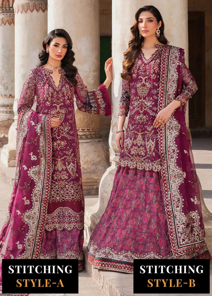 Iznik Embroidered Chiffon Suits Unstitched 3 Piece IZ25LC ILC-04 - Luxury Collection