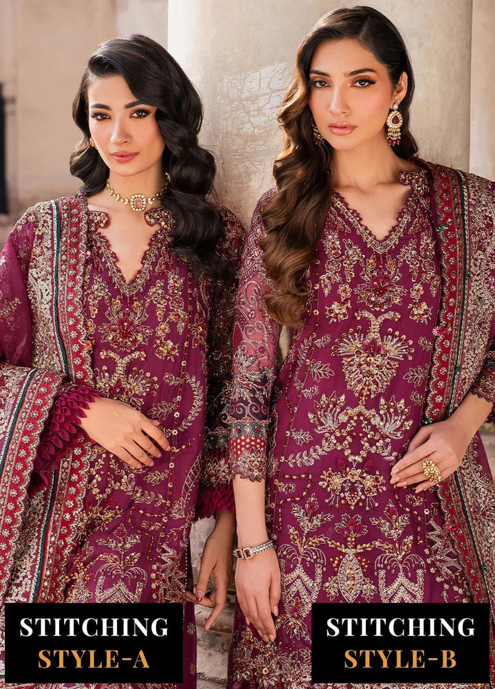 Iznik Embroidered Chiffon Suits Unstitched 3 Piece IZ25LC ILC-04 - Luxury Collection