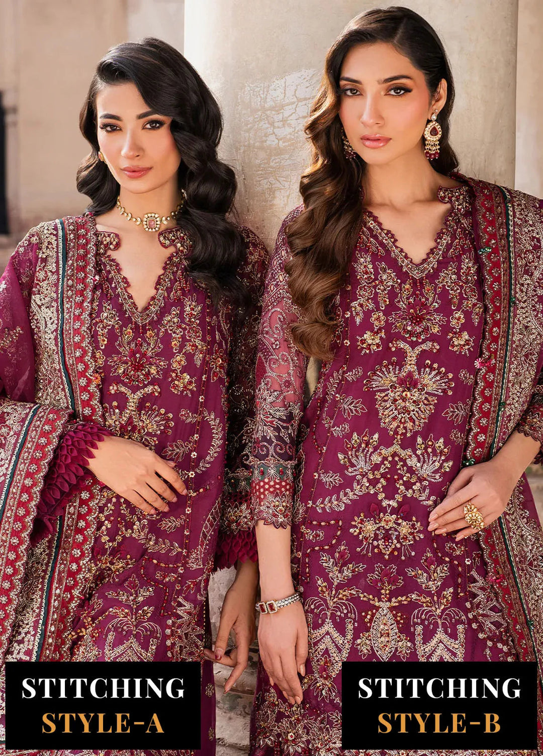 Iznik Embroidered Chiffon Suits Unstitched 3 Piece IZ25LC ILC-04 - Luxury Collection