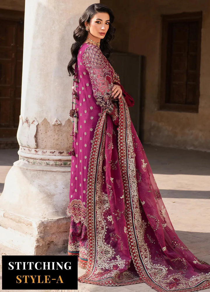 Iznik Embroidered Chiffon Suits Unstitched 3 Piece IZ25LC ILC-04 - Luxury Collection