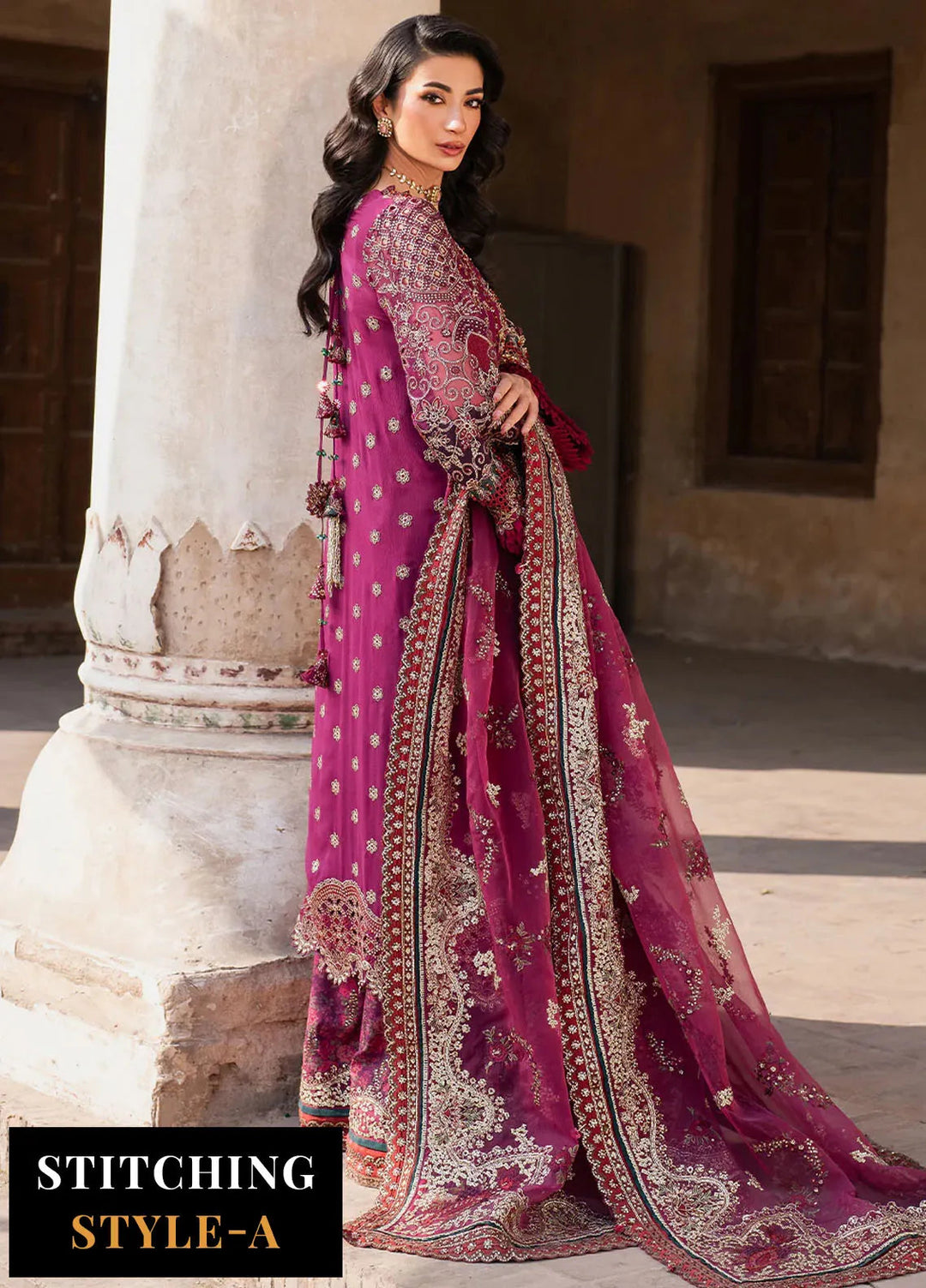 Iznik Embroidered Chiffon Suits Unstitched 3 Piece IZ25LC ILC-04 - Luxury Collection